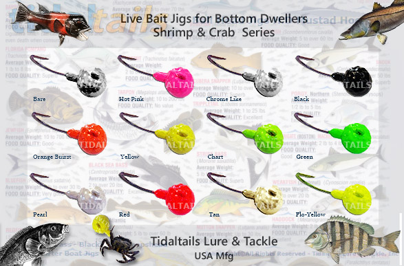 High Quality Saltwater Bucktails jigs, lures and fishing tackle