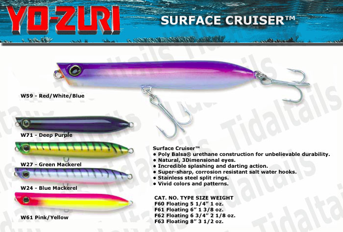 Yo-Zuri Surface Cruiser Saltwater Lure