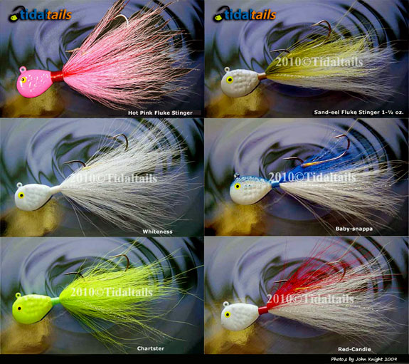 Buy JSHANMEI Bucktail Jigs Fishing Fluke Lure Bait Hair Jigs Hooks